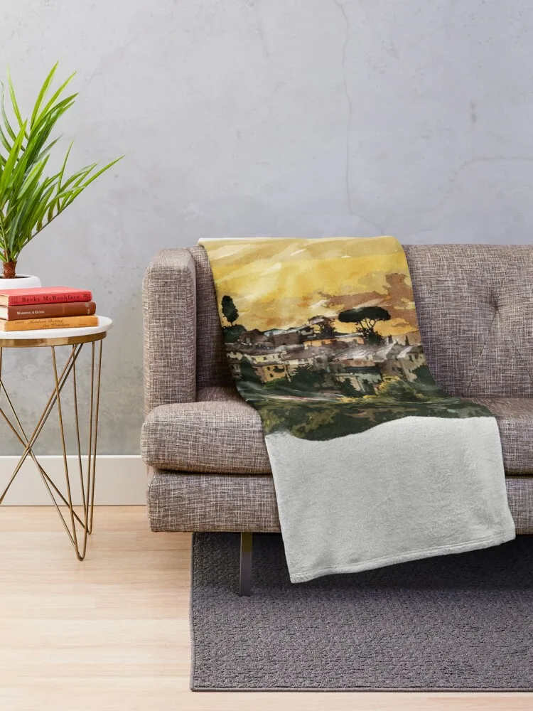 Tuscany Italy Historic Countryside treasures considered one of a kind worldwide Throw Blanket Luxury Thicken decorative Blankets