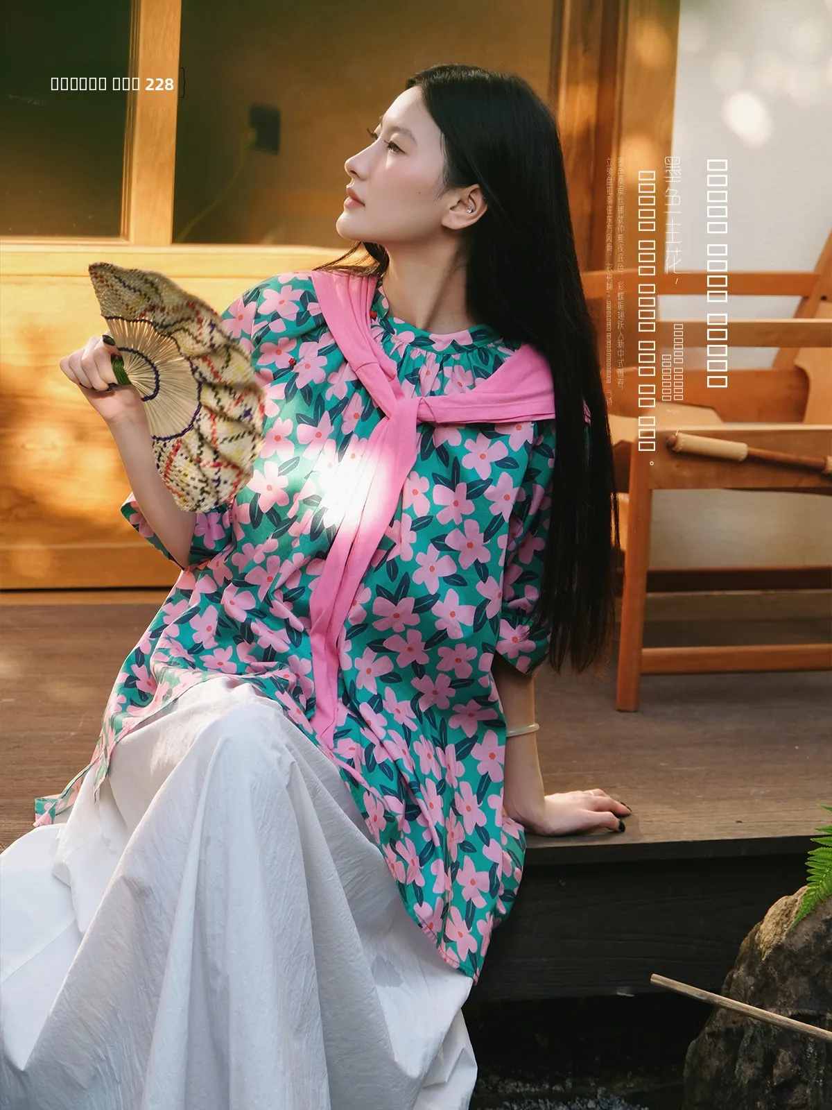 

Женская летняя блузка из чистого хлопка с цветочным принтом, свободного кроя, для повседневной носки, оригинальный дизайн, дышащая, тонкая, из хлопка