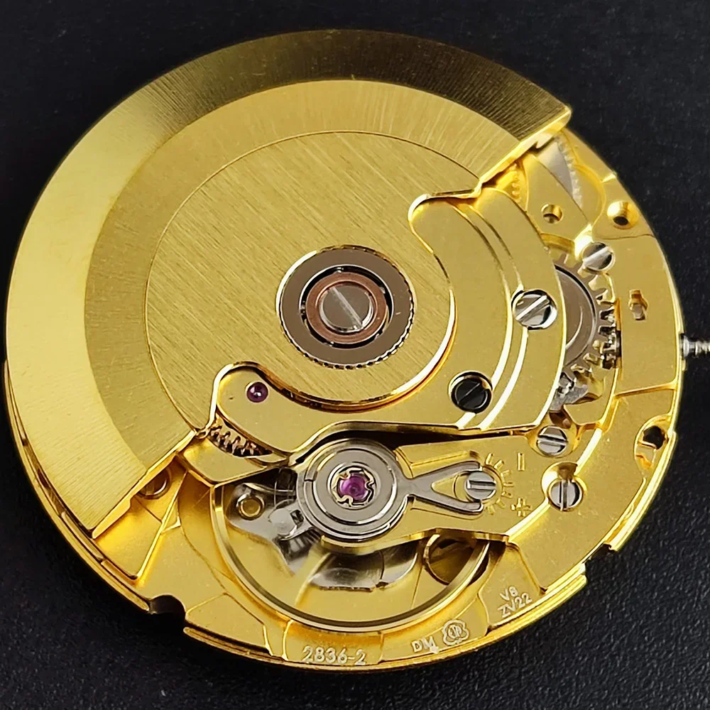 Seagull Automatic Mechanical Gold / Silver Watch Movement 2836-2 Day/Date Display Eta 2836 Clone Watchmaker Parts Replacements