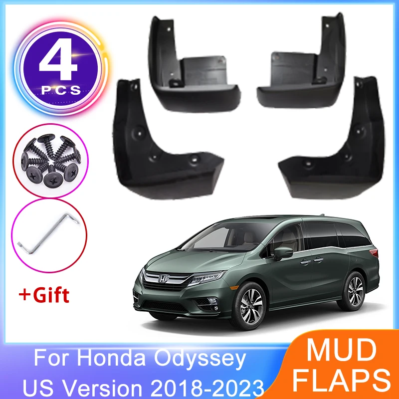 

4x Mudguards For Honda Odyssey RL6 2018~2023 US Version MudFlaps Front Rear Wheel Protector Splash Guards Fender Car Accessories