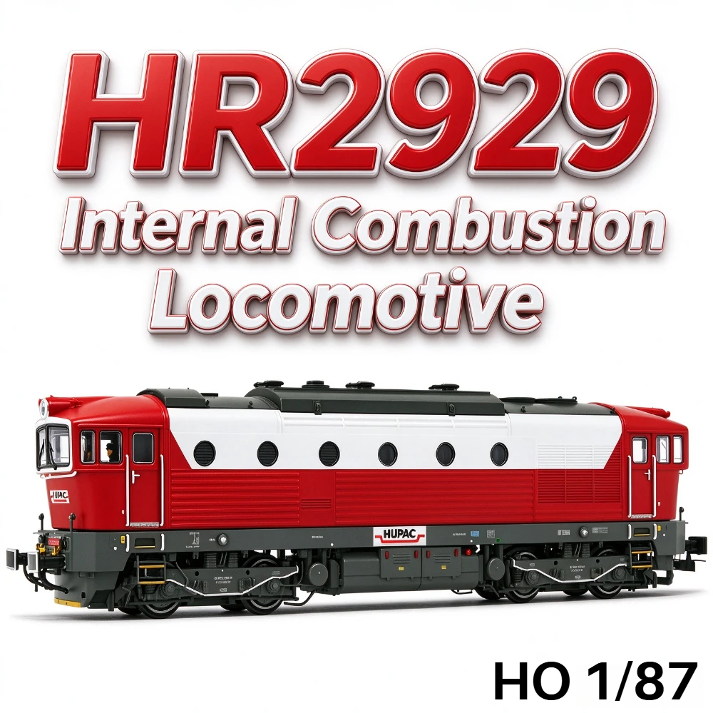 HO Scale 1/87 Train Model HR2929 Diesel Locomotive D753 703 DC Version Red Railway Model Adult Collectible Gift