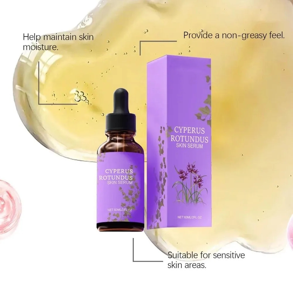 

New Moisturize Cyperglow Skin Serum Natural Hydrating Cyperus Rotundus Oil Nourishing Hair Removal Oil All Skin Types