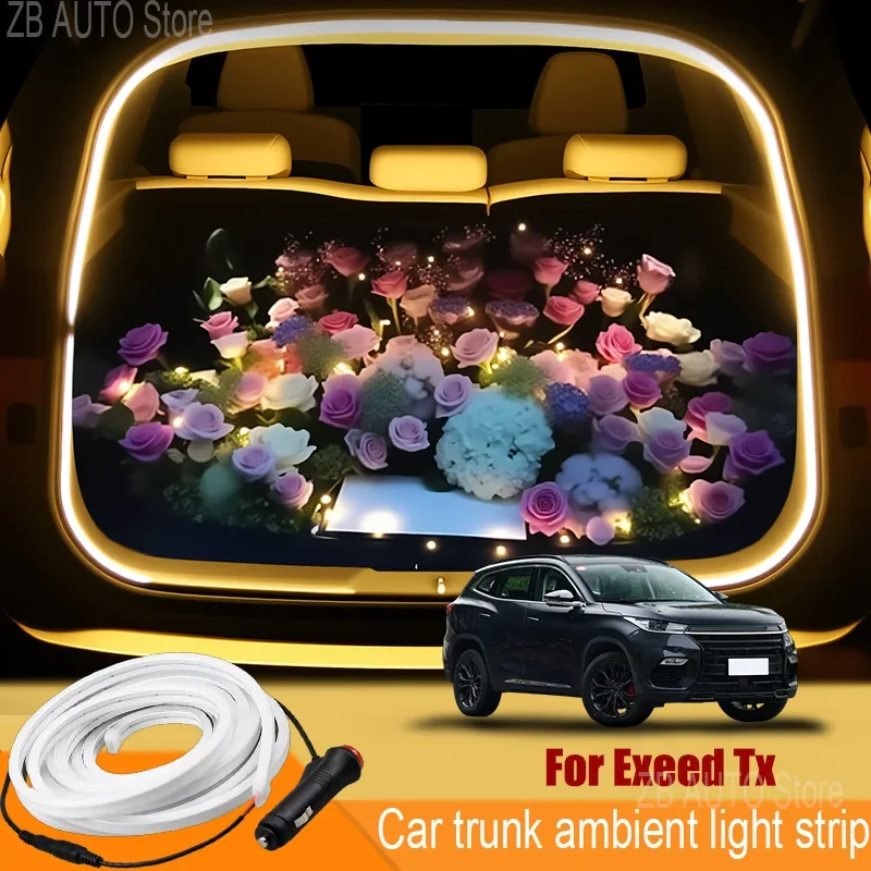 

For Exeed Tx Automobile trunk ambient light automatic sensing car interior lighting with accessories