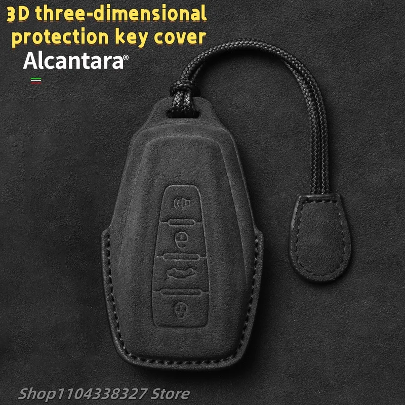 For Geely suede key case Xingyue L Emgrand, Boyue L, Xingrui, Binyue, Binrui auto parts suede keychain