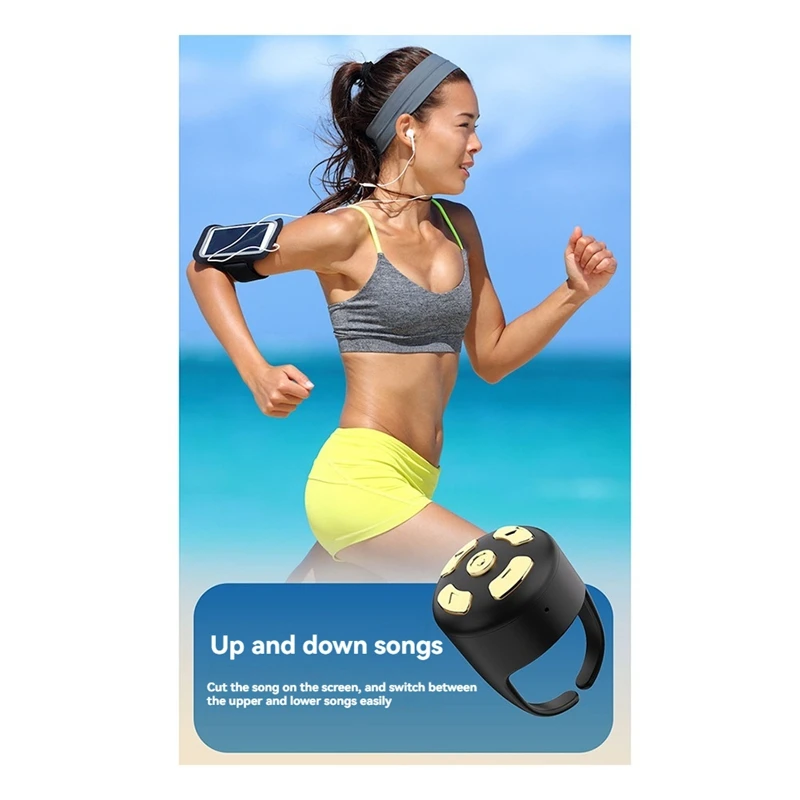 Remote Control Instan Malas Selfie Seluler Mouse Udara Bluetooth Nirkabel untuk Remote Penggeser Ponsel Pad A