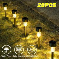 Outdoor Solar Lights Garden Lights Solar Powered Lamp Lantern Waterproof Landscape Lighting Pathway Yard Lawn Garden Decoration