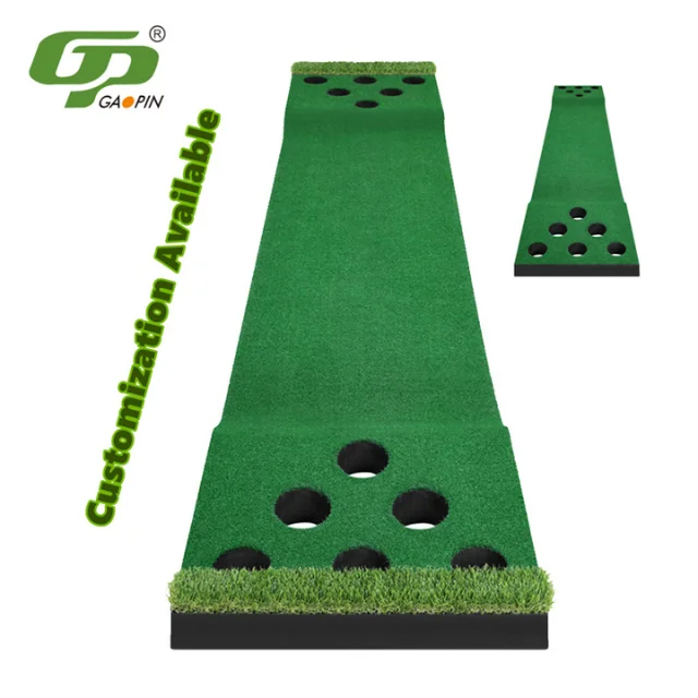 GP Customizable Indoor/Outdoor Putting Green Foot Putter Set Effective Golf Training Aids for Practice