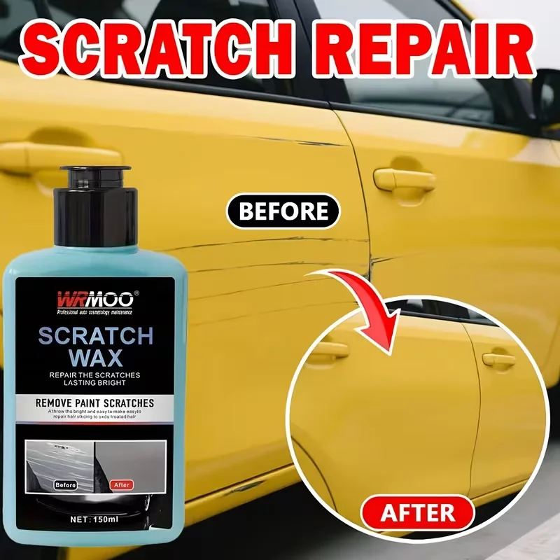 Car Scratch Repair Wax 150ml, Remove Light Scratches, Swirls & Oxidation, Polish & Restore Paint Shine