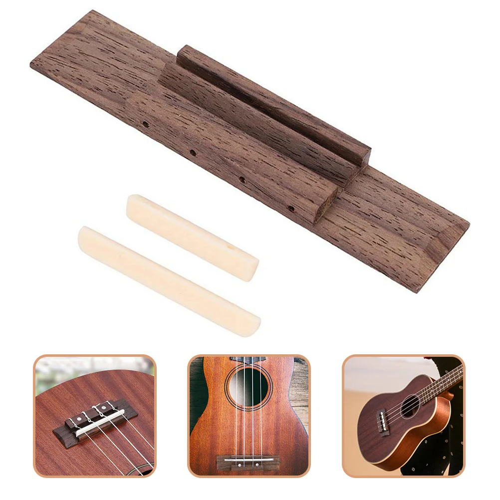 

Acoustic Ukulele Keys Bridge Nut And Saddle Stringed Instrument Wall Mount Hanger Plastic Premium Supplies