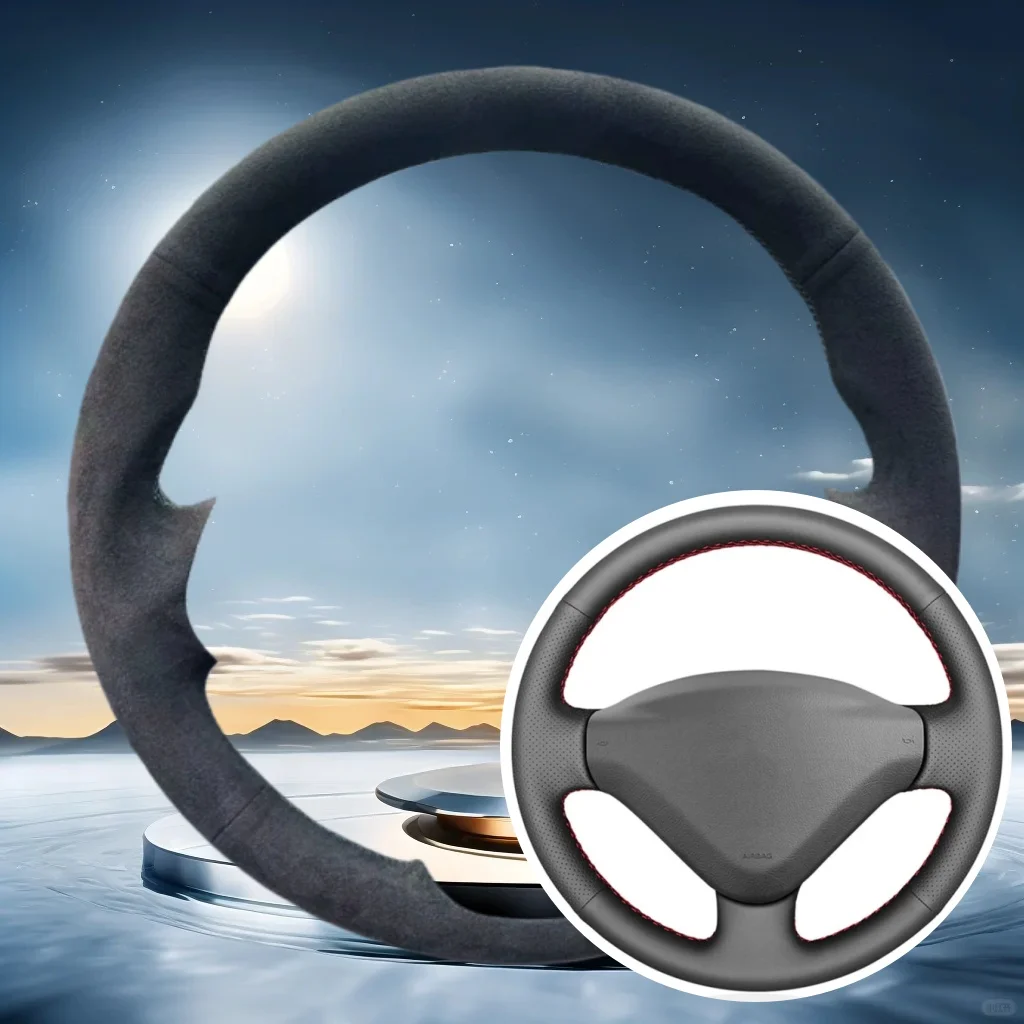 

Чехол на руль автомобиля по индивидуальному заказу для Peugeot 207 2006-2014 Fiat Scudo Expert Partner 2008-2018, замшевый салон автомобиля своими руками