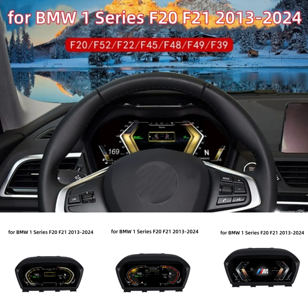 

12.3 Inch 1920*720p LCD Display Cockpit Virtual Digital Cluster for BMW 1 Series F20 F21 2013-2024 Speedometer Screen