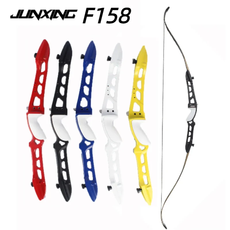 

JUNGXING F158 68Inche Recurve Bow Right Hand 18-40Lbs Aluminum Alloy Riser for Archery Hunting Shooting