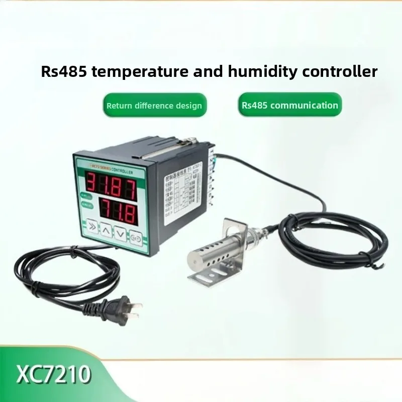 RS485 Temperature Humidity Controller Dry Room Intelligent Thermostat High Temp Resistant Relay Output Industrial