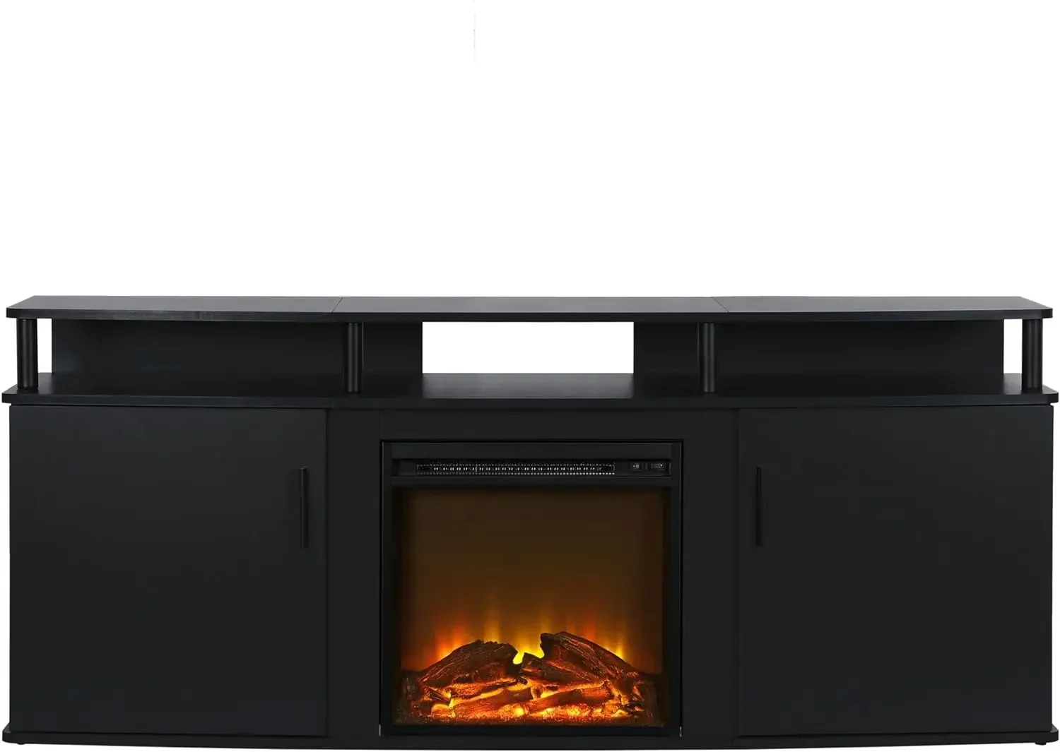 

Carson Electric Fireplace TV Console for TVs up to 70", Black