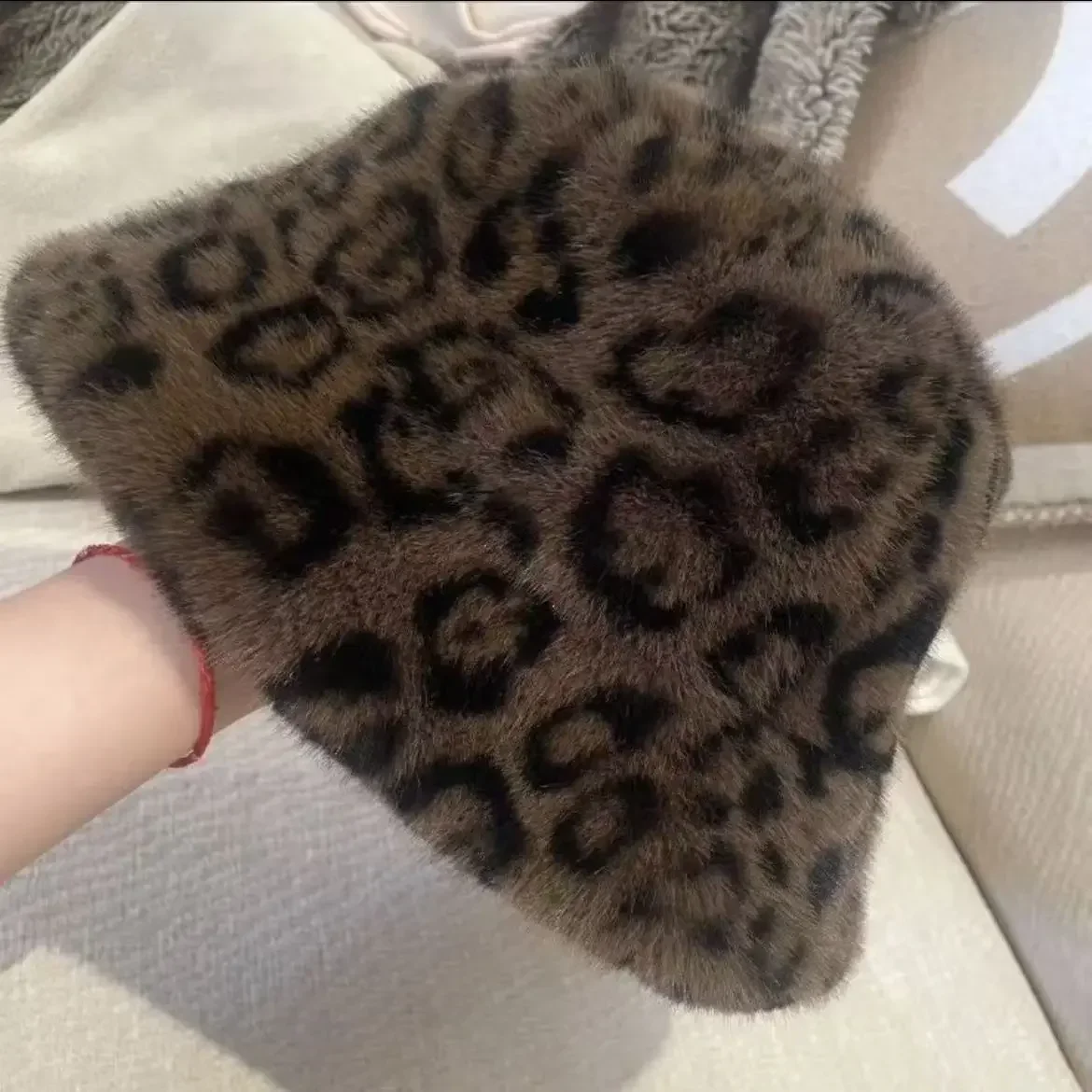 

2025 New Winter Women Fisherman Beanie Hat Thick Plush Princess Style Comfort Warm Cap for Large Head Size