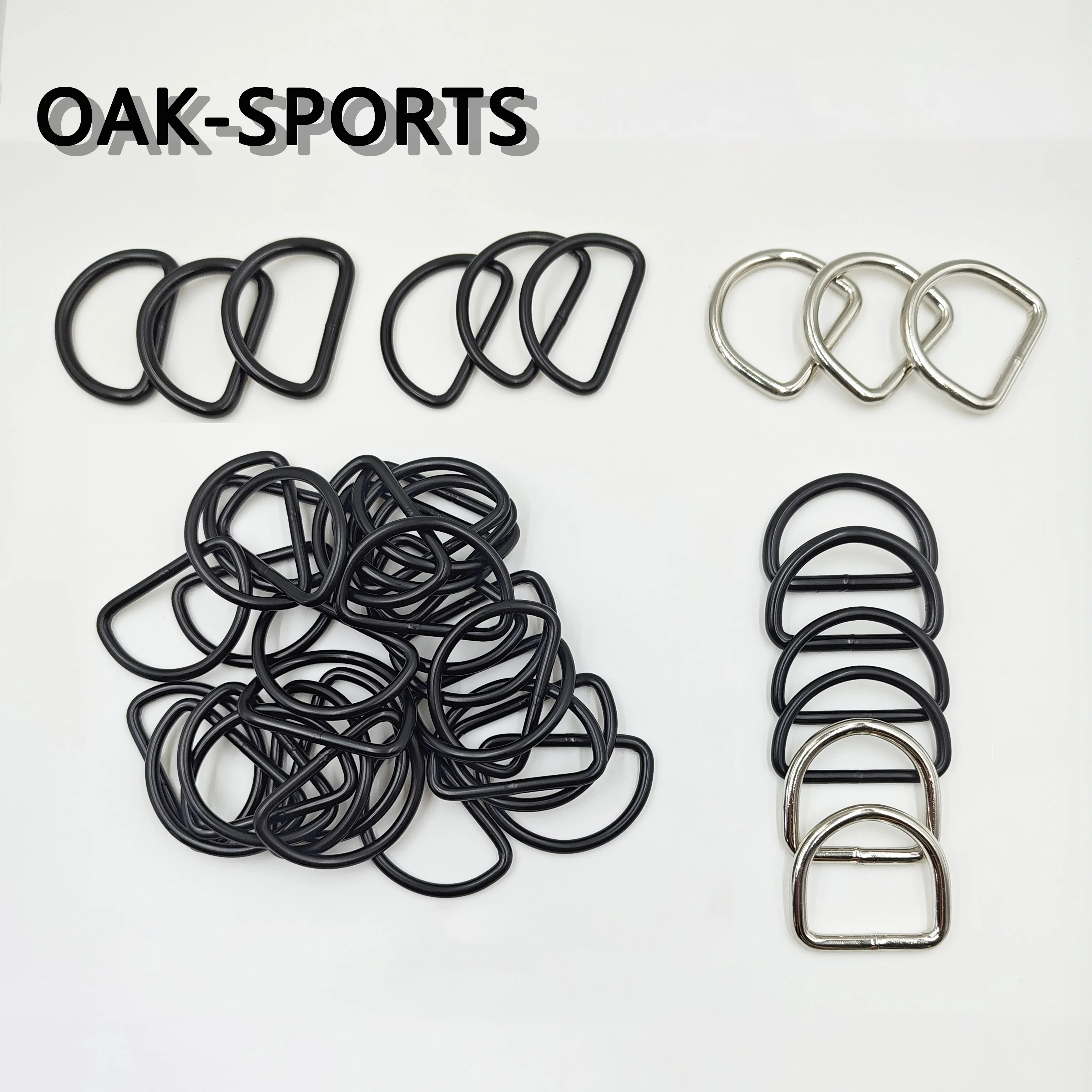 10/20/30 Pieces Metal Welded D-Ring Adjustable Buckle Backpack Strap Shoe Bag Cat Dog Collar D Buckle DIY Accessories