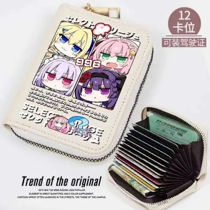 

SELECT OBLIGE модный кошелек из искусственной кожи, кошелек для карт, монета на молнии, держатель для денег, сумка для косплея, подарок B2053 аниме