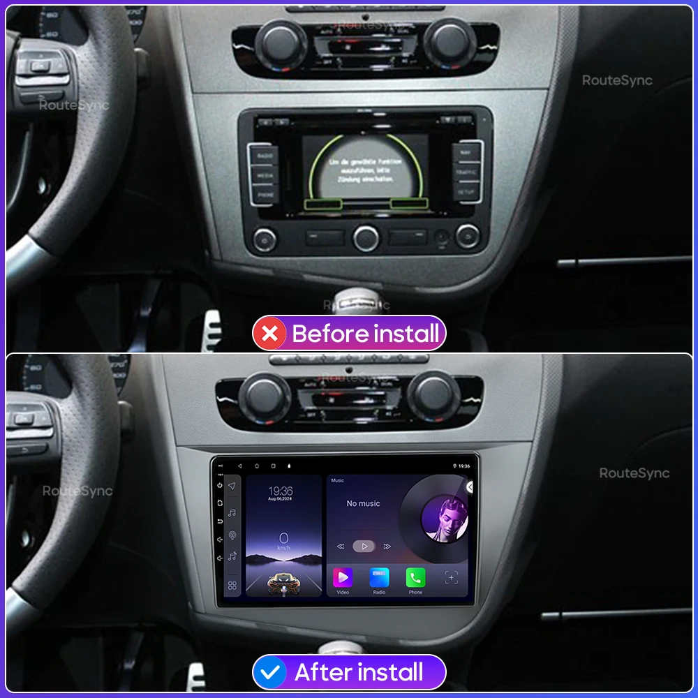 Car Multimedia Player For Seat Leon 2 MK2 2005 - 2012 Android 16 Radio Carplay Auto 2din GPS Navigation Stereo Video Head Unit
