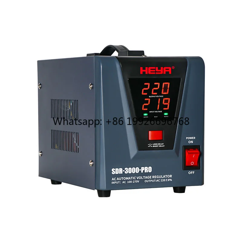 10KVA Fast Response Ultra Single Phase 220V Compensated Voltage Stabilizer LED Display High Precision ,99% Efficiency
