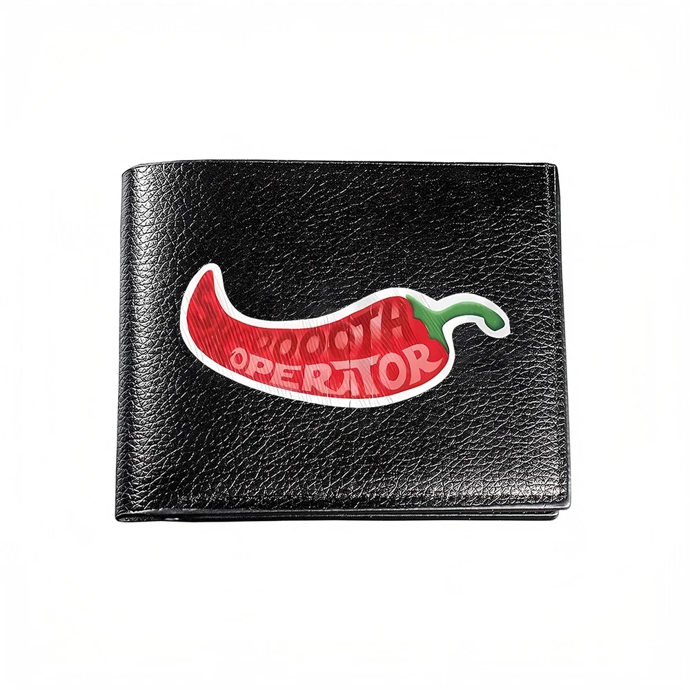 Red Chili Pepper Operator Print Men's Wallet Card Holder Casual Business Fashion Style