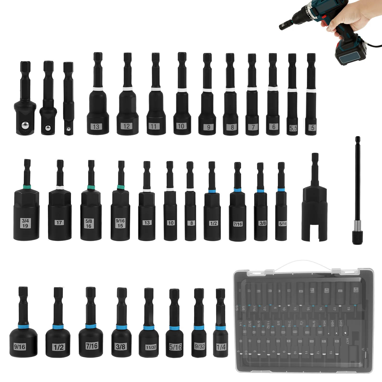 34Pcs Magnetic Deep…