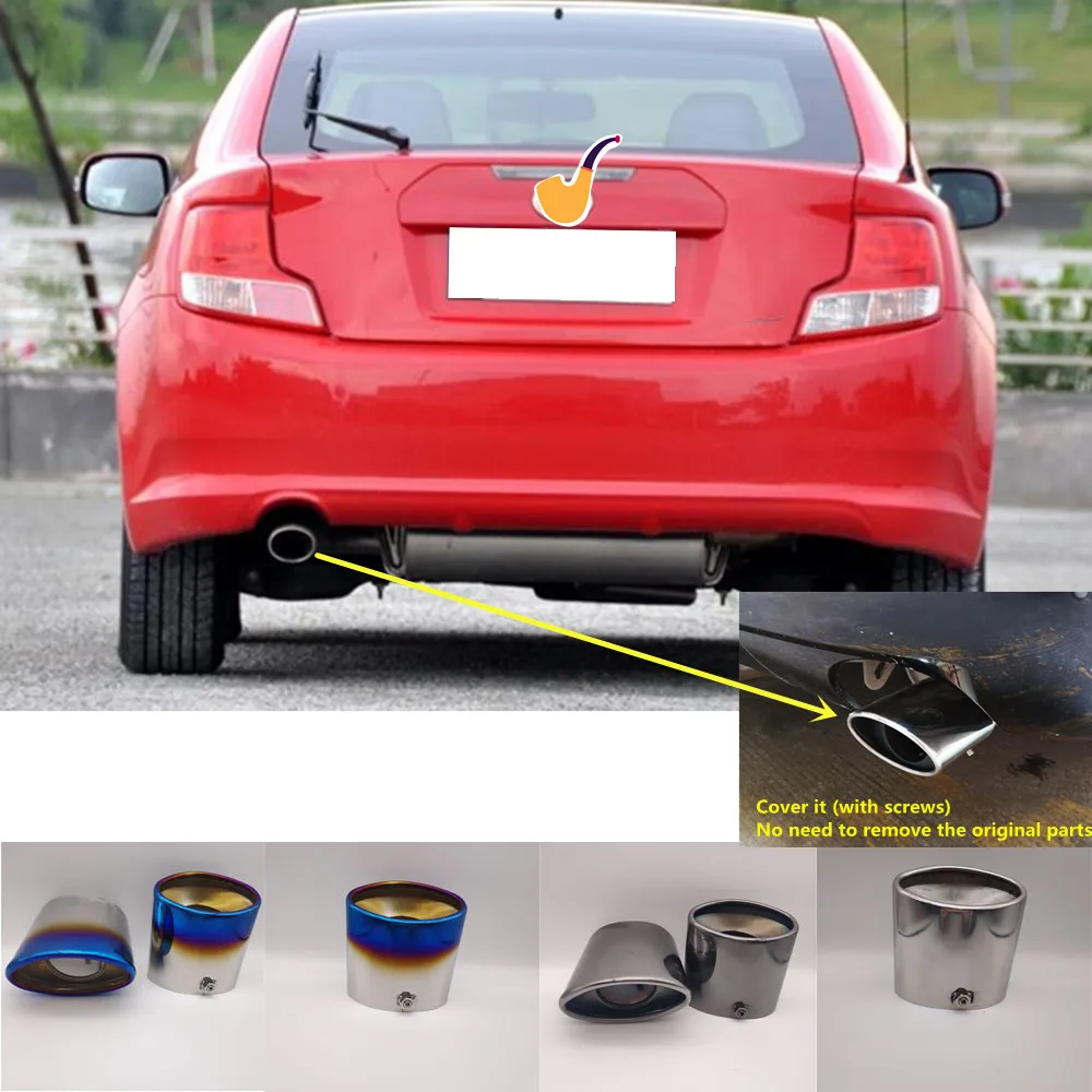 

Car Body Styling Sticks Muffler Back End Pipe Dedicate Exhaust Tip Tail Outlet Vent For Toyota Zelas 2010 2011 2012 2013 2014+