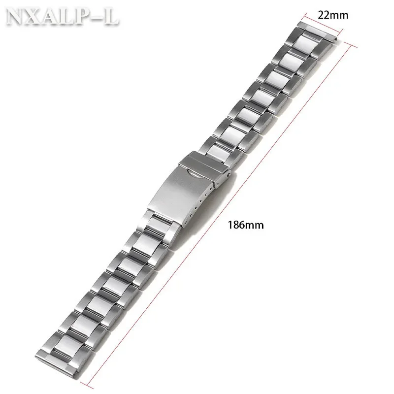 الفولاذ المقاوم للصدأ حزام (استيك) ساعة العالمي حزام للطي مشبك سوار للساعة 12 14 مللي متر 16 مللي متر 18 مللي متر 20 مللي متر 22 مللي متر 24 مللي متر حزام ساعة اكسسوارات