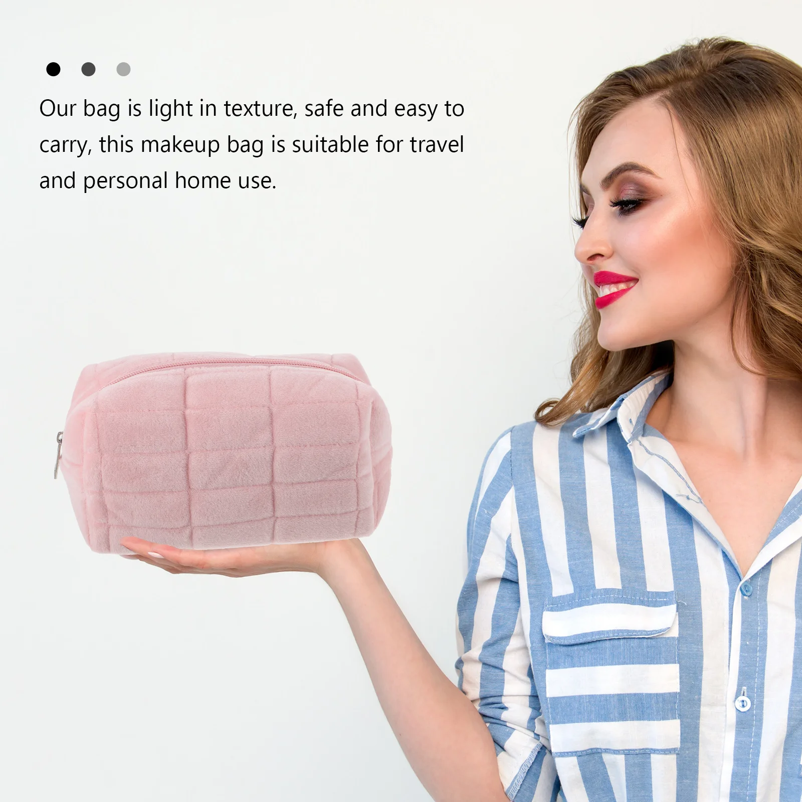 

Large Capacity Canvas Makeup Bag Portable Organizer Travel Storage Pencil Case Multifunctional Toiletry Pouch