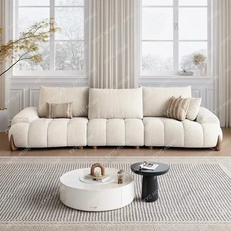 

L White Living Room Sofas Minimalist Curved 2 Seater Living Room Sofas Lazy Modern Home Furniture