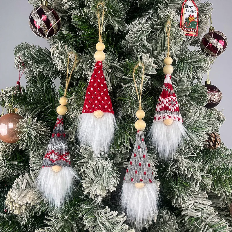 Christmas Gnome Old Man Hanging Nordic Style Faceless Doll Hanging Christmas Tree Decoration Hanging Small Hanging Ornaments