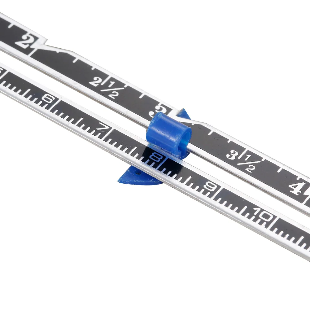 

High Quality Sewing Gauge Measuring Tool 0.67inch Width 5.91inch Length Metal+Plastic Multi-functional Sewing Kit