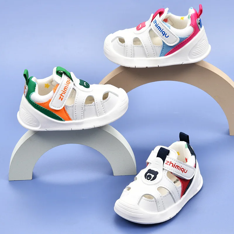 Baby Sandalen Herren Sommer Kleinkind Schuhe für Baby 0 1-2 Jahre alt Baby Soft Bottom Baby Funktion Baby Mädchen Schuhe