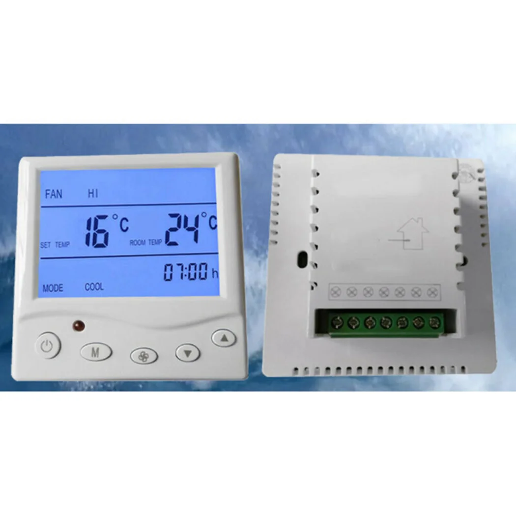 Termostato interior Termostato digital Termostato 220V Modos de viento Controlador de calefacción de suelo digital Calefacción interior