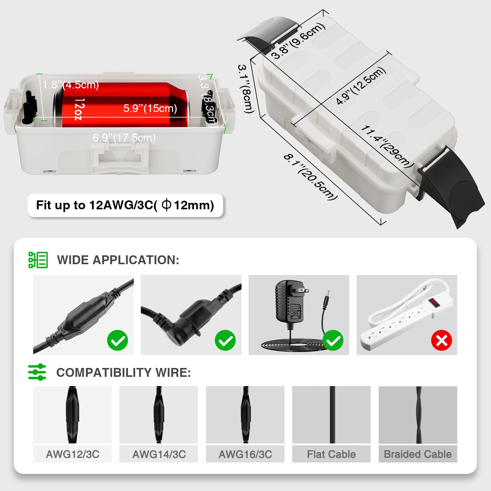 صندوق توصيل كهربائي خارجي مقاو - مراجعة Outdoor Power Strip With Cover وسعره