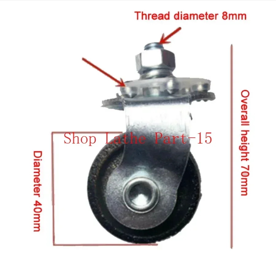 1PC Jack Universal Wheel Auto Part Transmission Bracket Wheels Engine Crane Rim Caster Full Iron Universal Wheel Accessories