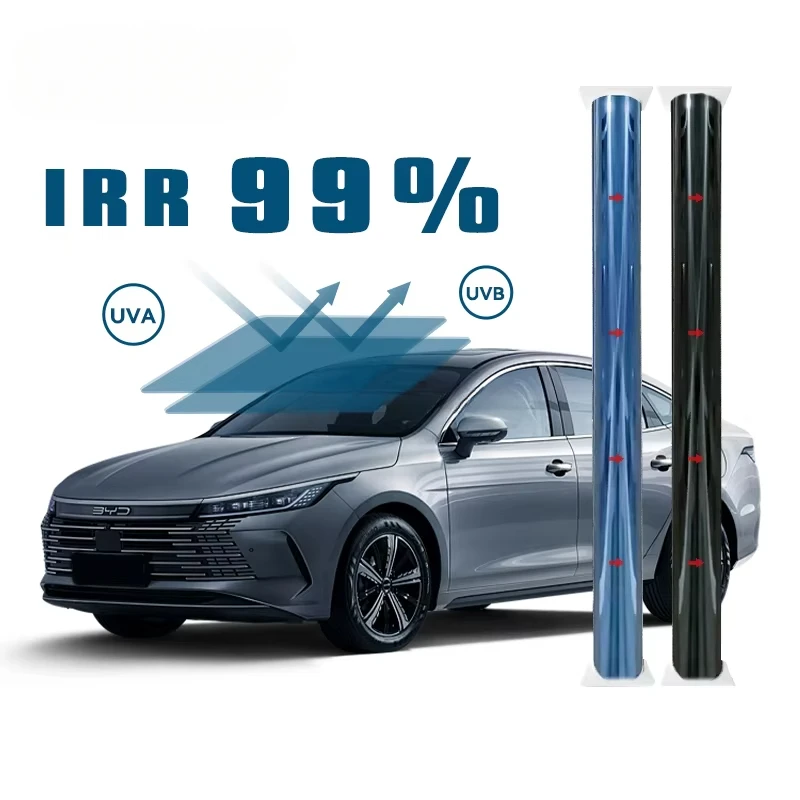 IRR 99% UVR 99% 1% 3% Vlt Heat Insulation Nano Ceramic High Definition Automotive Car Window Tint Solar Film