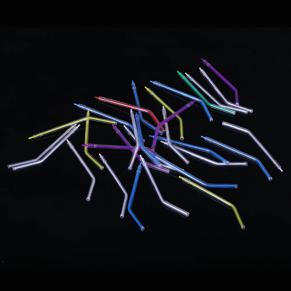250 Pcs/Lot Disposable Air-Water Syringe Tips Plastic Three Ways Syringe Tips Water Air Syringe Head Nozzles for Washing Drying