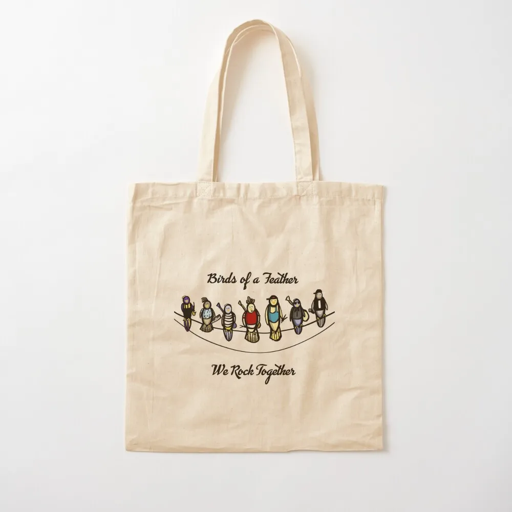 Birds of A Feather, We Rock Together Tote Bag shopping trolley bag tote bag