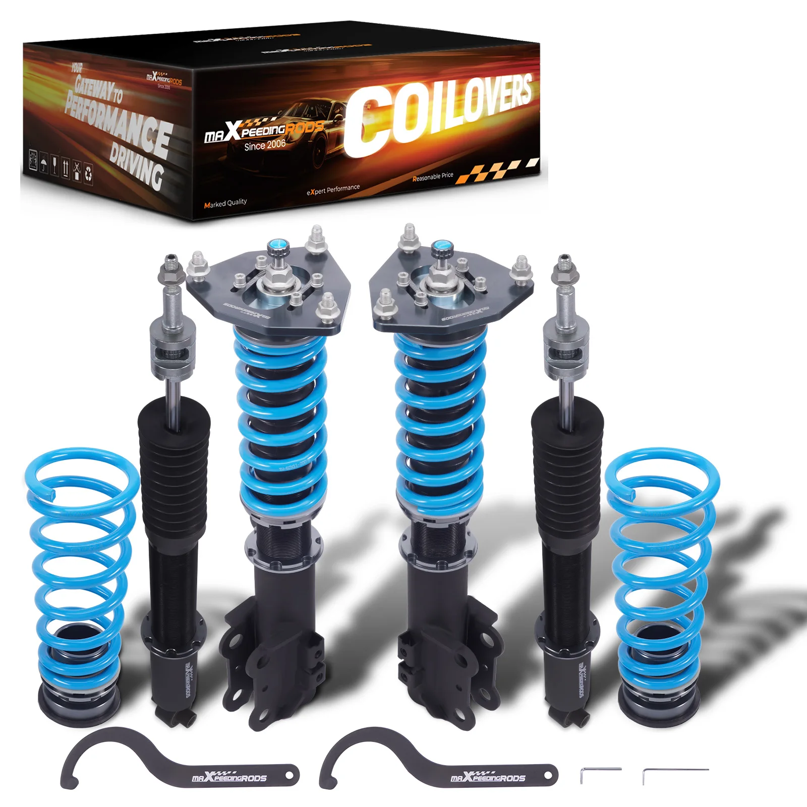 

MaXpeedingrods 24 Way Adjustable Suspension Lowering Kit Coilovers for Hyundai Sonata 2015-2019 for Kia Optima 2016-2020