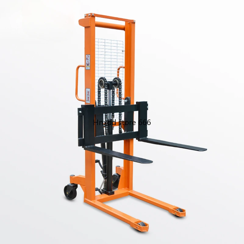 Heavy manual stacker hydraulic pedal lift forklift