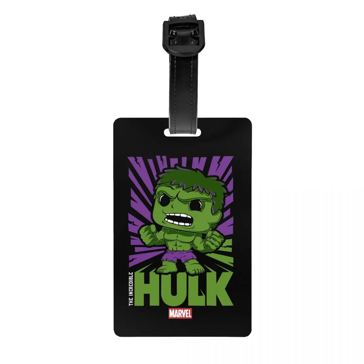 

Custom Hulk Comic Art Luggage Tag for Travel Suitcase Superhero Privacy Cover ID Label