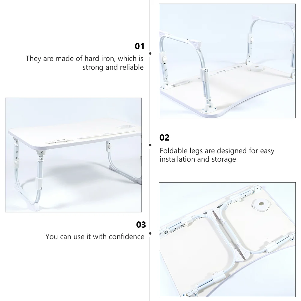 Table Legs Supply Folding Folded Adjustable Furniture Component White Iron Trays