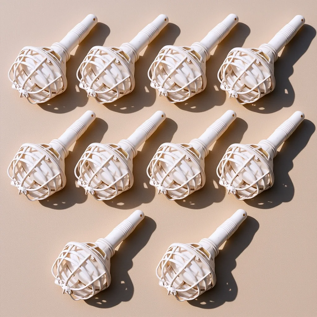 

10Pcs Bride Holding Flower Holders Wedding Floral Handle Lightweight Bouquet Holders for Handmade Wedding Party