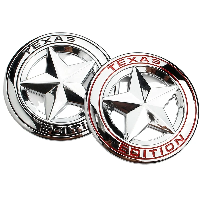 Metal Texas A Star Edition Side Rear Emblem Sticker for Ford Universal DIY modification for all models car sticker emblem