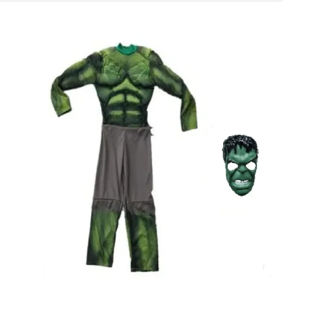 Kids Green Superheroes Anime Hulk Cosplay Muscle Costumes Boys Birthday Halloween Carnival Party Hulk Dress Up Jumpsuit view 4