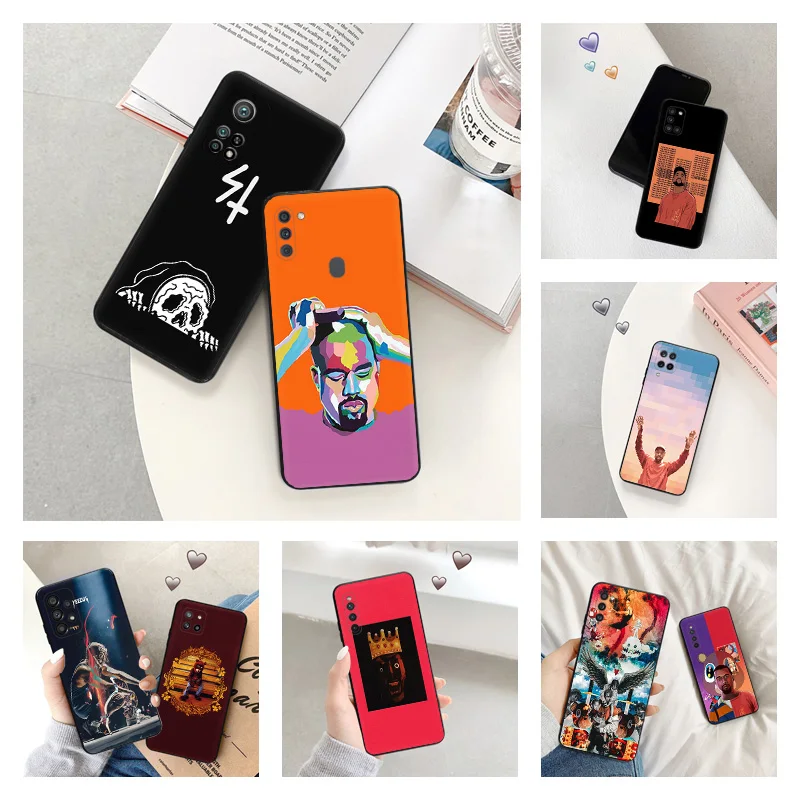 Phone Case for Samsung A40 A51 A52 A53 A54 A71 A72 A73 A74 A41 A42 A31 A32 A33 A34 A50 a70 Kanye Omari West Black Silicone Cover