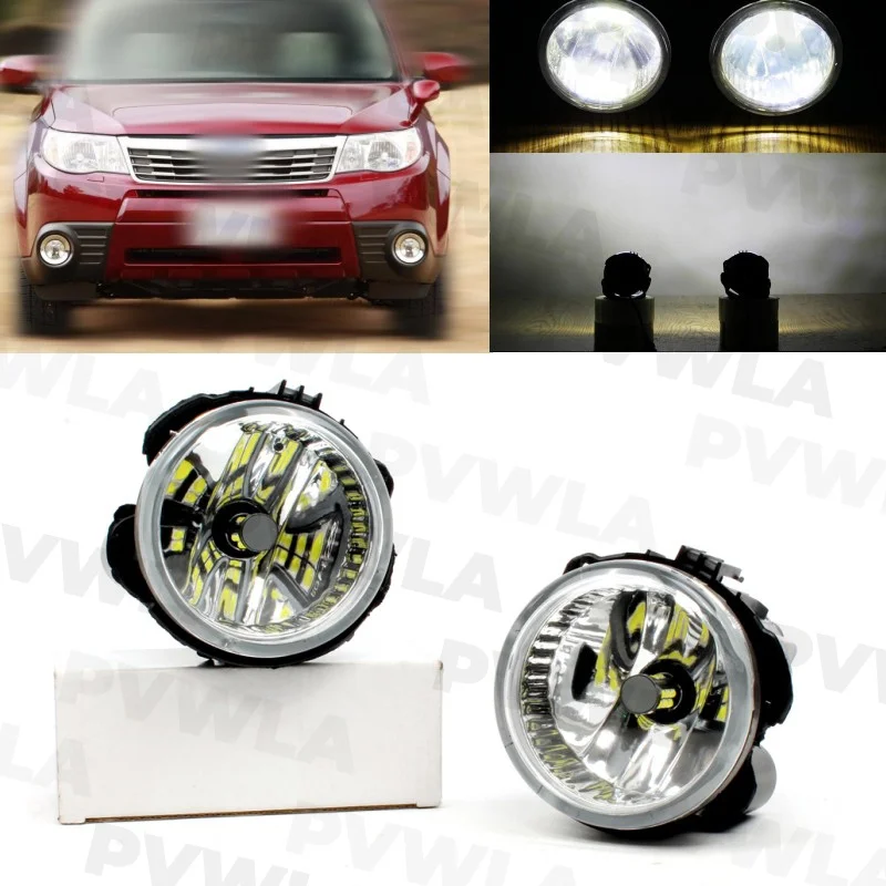 

Pair For Subaru Foresters 2009 Car-styling Front Bumper Fog Light With New LED Bulbs 84501SC050 84501SC040