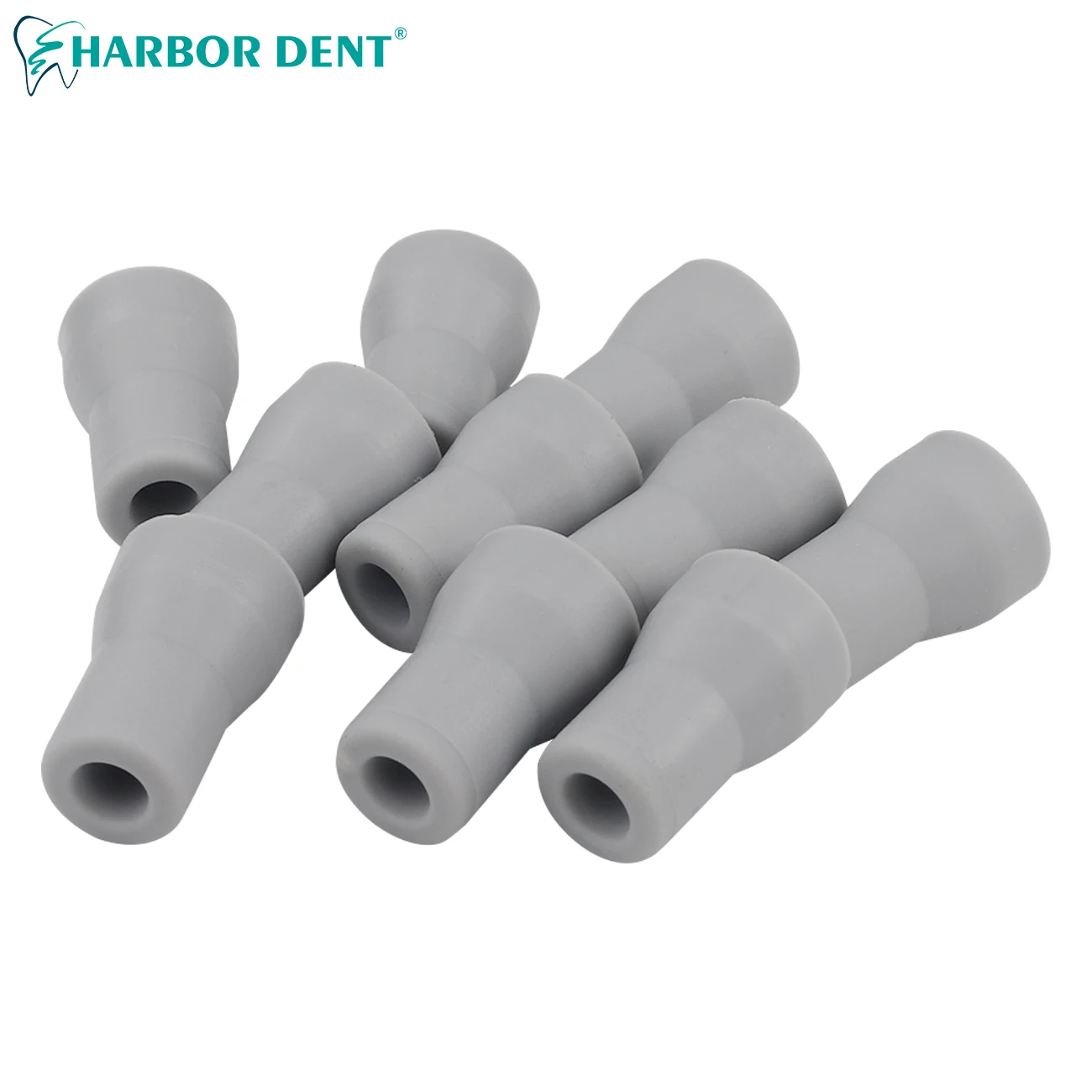 10 Pcs Dental Saliva Ejector Strong Weak Suction Rubber Snap Tip Adapter Replacement