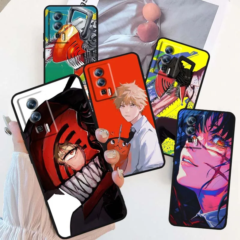 

Anime C-Chainsaw M-Mans Phone Case For Xiaomi Redmi 12 13C 12C 13 10C 9T A2 9A 9C 7A Note 10S 8T 10 9 8 Pro 4G 5G Black