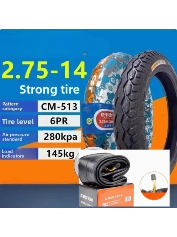 AliExpress NONE CST 2.75-14 Electric Tricycle Tires Motorcycle E-Bike Tire 4pr 6pr Reinforced Structure C1113 C6004 For Electric Bicycle Tyre